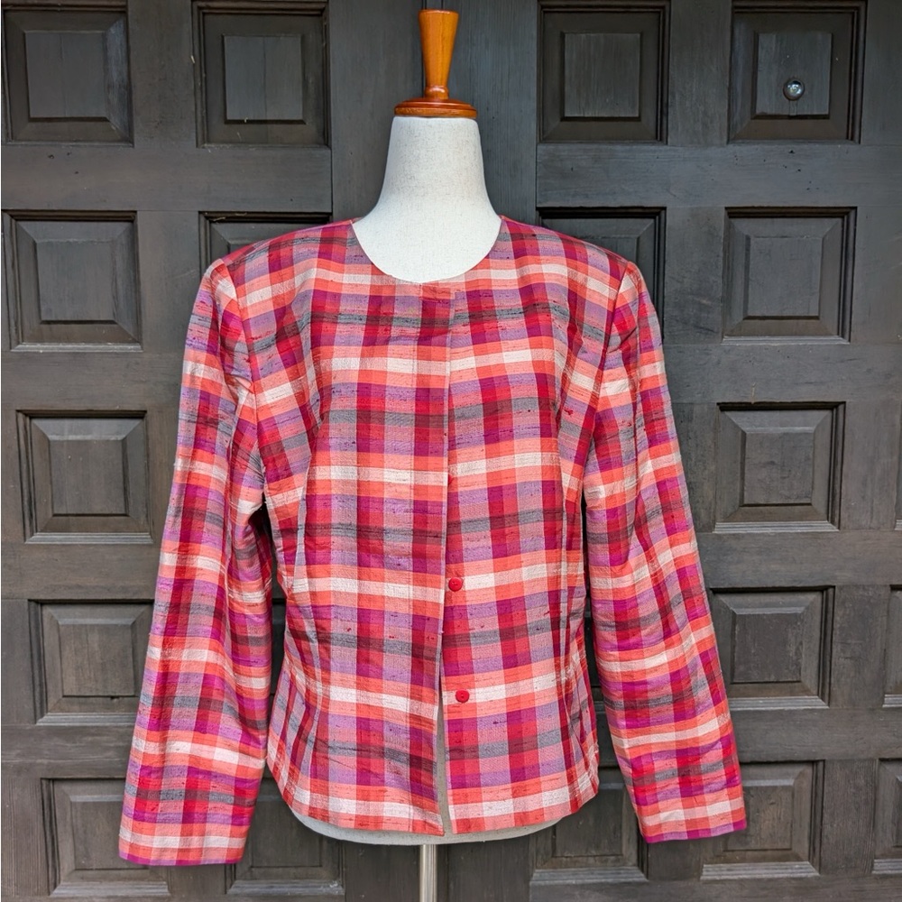 Vintage 90s Plaid Women's Jacket